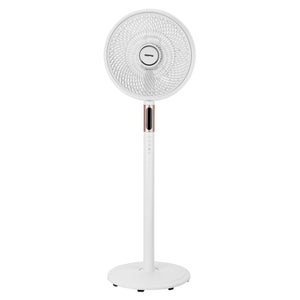 Geepas GF21205 14” Stand Fan with Remote Control | Scandi Series, 60W Motor| 3-Speed| 8H Timer| 5-Blade Air Circulation| Wide Oscillation| Korean Style| 2 Years Warranty