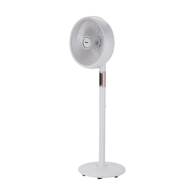 Geepas GF21205 14” Stand Fan with Remote Control | Scandi Series, 60W Motor| 3-Speed| 8H Timer| 5-Blade Air Circulation| Wide Oscillation| Korean Style| 2 Years Warranty