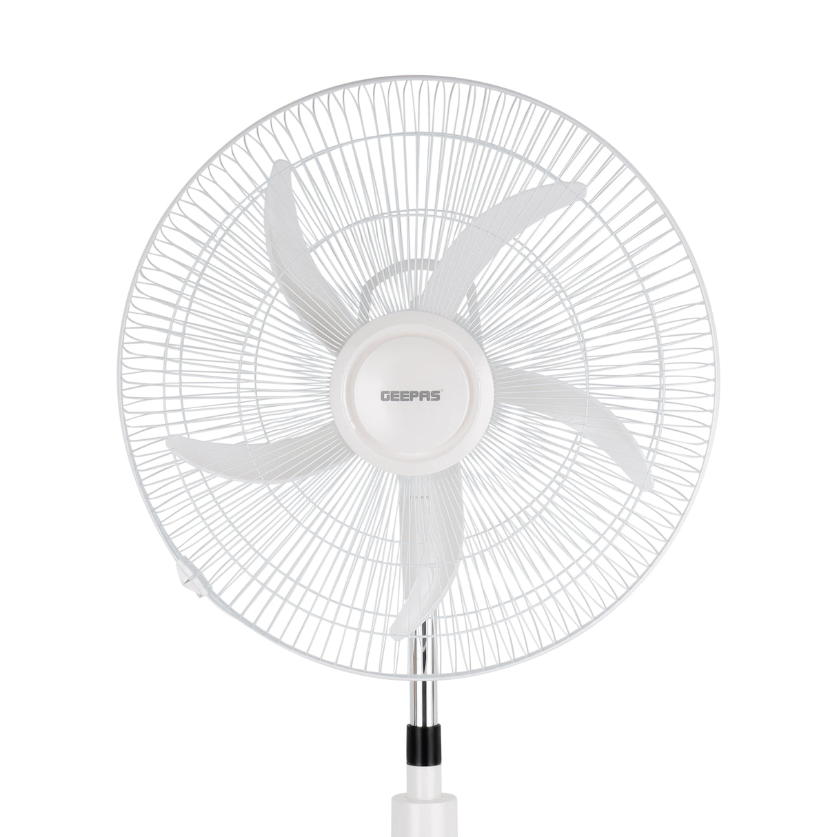 Geepas GF21219 18 Inch Rechargeable Stand Fan | Remote Control | Solar Input |LED Night Light| Powerful Motor for Home Backup Cooling Use During Power Cuts Daily Use