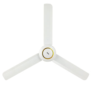 Geepas 56" Ceiling Fan- GF3012/ with 5 Speed Regulator Control, High Performance Copper Motor for Wind/ Ideal for Home, Office, Apartment, Etc./ 5 Years Warranty, White