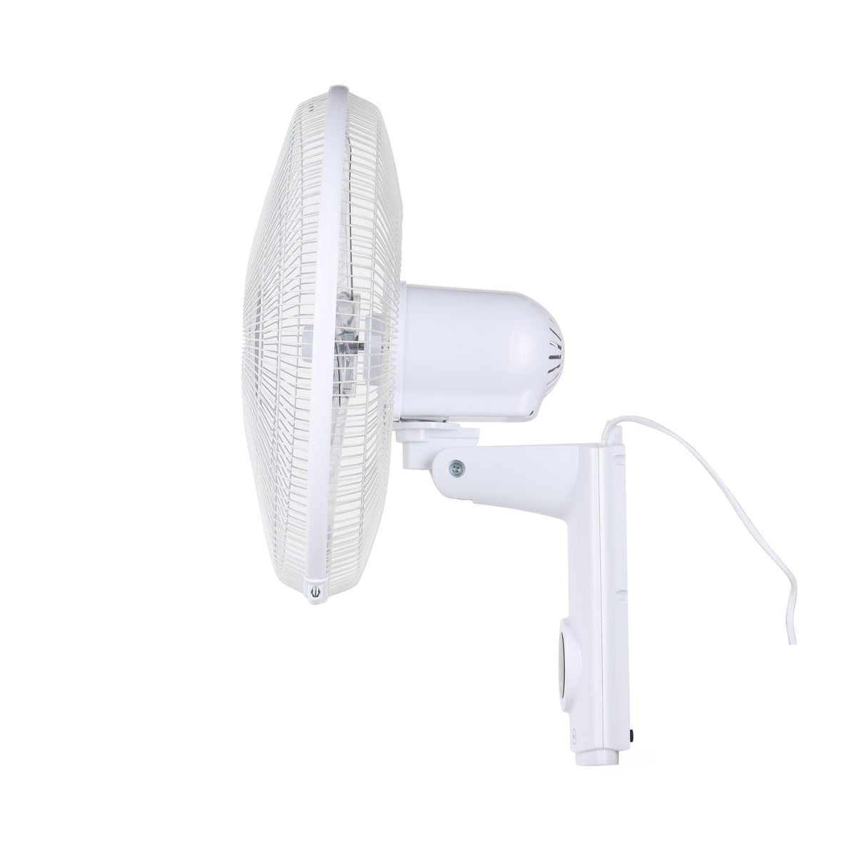 Geepas GF9479 16-Inch Wall Fan with Remote Control | 60W | 3 Speeds | 12-Hour Timer | 1250 RPM Air Delivery | 5 Aerodynamic AS Blades  | Wide Horizontal Oscillation