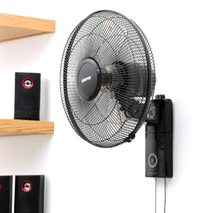 Geepas GF9483 16 Inch Wall Fan | Powerful Copper Motor with 3 Speed Control | 5 Durable AS Blades | Wide Angle Oscillation | Overheat Protection |  2 Years Warranty