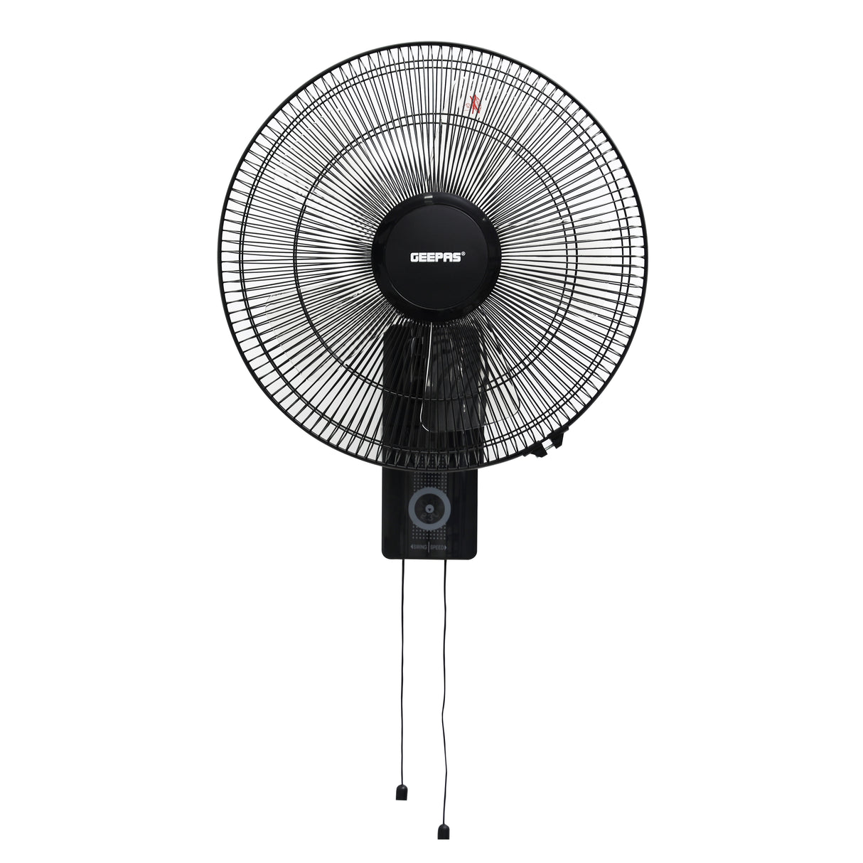 Geepas GF9483 16 Inch Wall Fan | Powerful Copper Motor with 3 Speed Control | 5 Durable AS Blades | Wide Angle Oscillation | Overheat Protection |  2 Years Warranty
