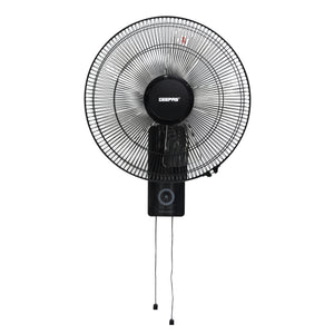 Geepas GF9483 16 Inch Wall Fan | Powerful Copper Motor with 3 Speed Control | 5 Durable AS Blades | Wide Angle Oscillation | Overheat Protection |  2 Years Warranty