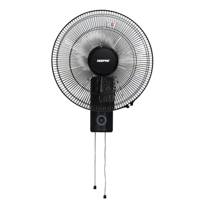 Geepas GF9483 16 Inch Wall Fan | Powerful Copper Motor with 3 Speed Control | 5 Durable AS Blades | Wide Angle Oscillation | Overheat Protection |  2 Years Warranty