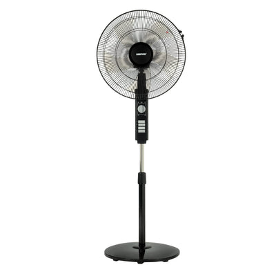 Geepas GF9605 18" Stand Fan | Adjustable height | 3 speed | Tilt Setting with Overheat Protection | Wide Oscillation | Self-Protection when Over Heated
