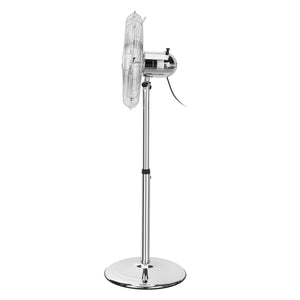Geepas 16" Metal Stand Fan- GF9611L/ Pedestal Fans with Adjustable Pitch Angle and 5 Aluminum Blade for Strong Wind, 3-Speed Levels/ High Performance 50W Motor