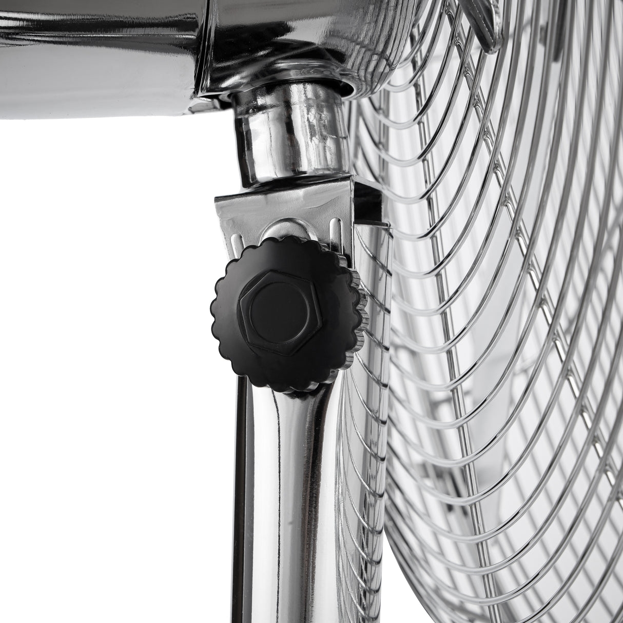 Geepas 16" Metal Stand Fan- GF9611L/ Pedestal Fans with Adjustable Pitch Angle and 5 Aluminum Blade for Strong Wind, 3-Speed Levels/ High Performance 50W Motor