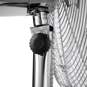 Geepas 16" Metal Stand Fan- GF9611L/ Pedestal Fans with Adjustable Pitch Angle and 5 Aluminum Blade for Strong Wind, 3-Speed Levels/ High Performance 50W Motor