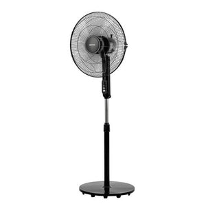 Geepas GF9615  16-Inch Stand Fan | 50W powerful motor |  5 blades | 3-speed control | oscillation|   adjustable height |2-year warranty|  Ideal for Home, Office,  Etc