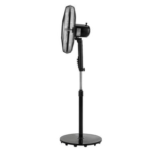 Geepas GF9615  16-Inch Stand Fan | 50W powerful motor |  5 blades | 3-speed control | oscillation|   adjustable height |2-year warranty|  Ideal for Home, Office,  Etc