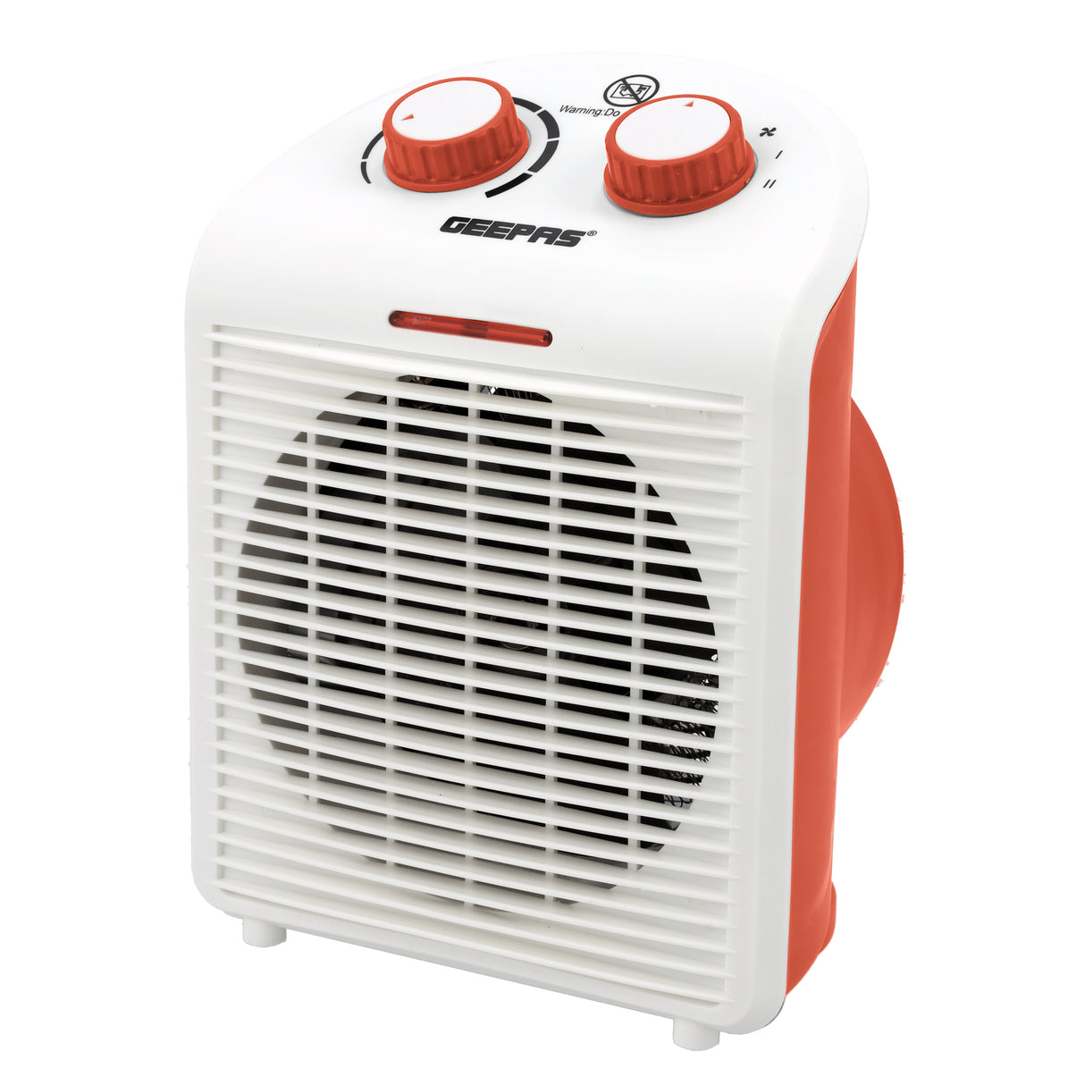 Geepas GFH28520 Fan Heater with 1000W/2000W Dual Heat Settings | Adjustable Thermostat | Instant Heating | Overheat Protection | Power Indicator | 2-Year Warranty