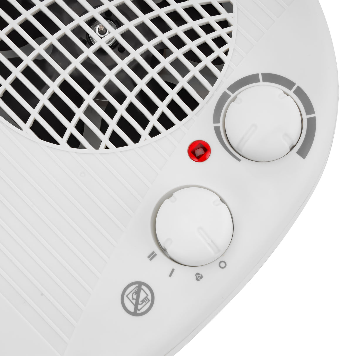 Geepas GFH9522 2000W Fan Heater | 3 Heat Settings Fan/1000W/2000W| Adjustable Thermostat| Powerful Copper Motor| Overheat Protection | Safety Fuse | 2 Years Warranty