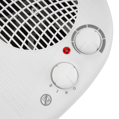 Geepas GFH9522 2000W Fan Heater | 3 Heat Settings Fan/1000W/2000W| Adjustable Thermostat| Powerful Copper Motor| Overheat Protection | Safety Fuse | 2 Years Warranty