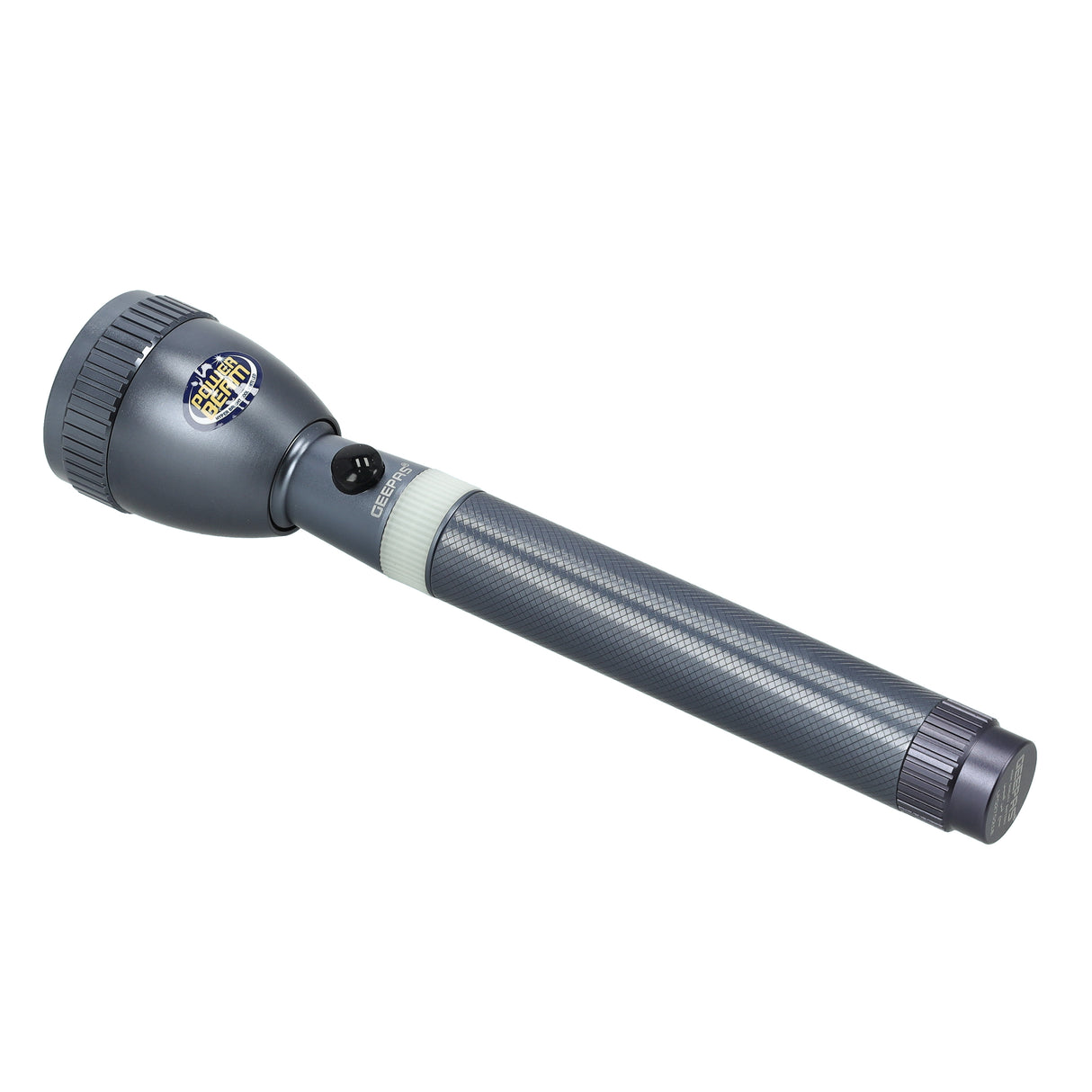 Geepas GFL3827 Rechargeable LED Flashlight | T6 LED | 3000mAh Lithium Battery | Aircraft-Grade Aluminium Alloy Body | Smart Charging Indicator |Lifetime CREE LED Warranty