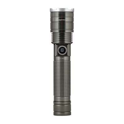 Geepas GFL3854 Rechargeable LED Flashlight |Super Bright Micro LED Torch with 4.5H Working | Portable, Durable & Powerful Torch for Camping, Hiking, Trekking |6M Warranty