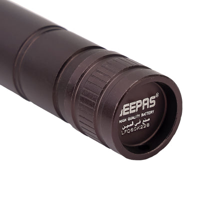 Geepas GFL3861 Rechargeable LED Flashlight | CREE LED | 1000m Beam Range | IP64 Waterproof | Durable 6063 aluminum alloy body | Rechargeable 14500 Li-ion battery