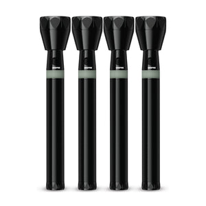 Geepas GFL4601 Rechargeable LED Flashlight 4PCS Combo | 7W CREE LED | 5000mAh Battery | 2000m Beam Range | Aircraft-grade aluminium body | Stable &regulated light output