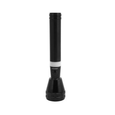Geepas GFL4623 Rechargeable LED Flashlight 3-in-1 Combo | Aircraft Aluminium Torch | Long-Range Illumination | Aircraft-Grade Aluminium Construction | 2 Hours Runtime
