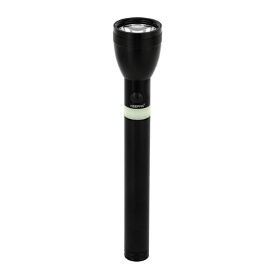 Geepas GFL4642 Rechargeable LED Flashlight | 5W High-Power LED | 5000mAh Li-Ion Battery | aircraft-grade aluminium body | Lightweight & portable | Lifetime LED warranty