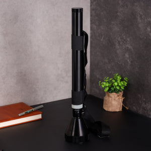 Geepas GFL4653 Rechargeable LED Flashlight | 10W T6 LED | 7000mAh Battery | Long Range Torch | 5 hours working time | Aircraft-grade aluminum alloy body | AC/DC charging