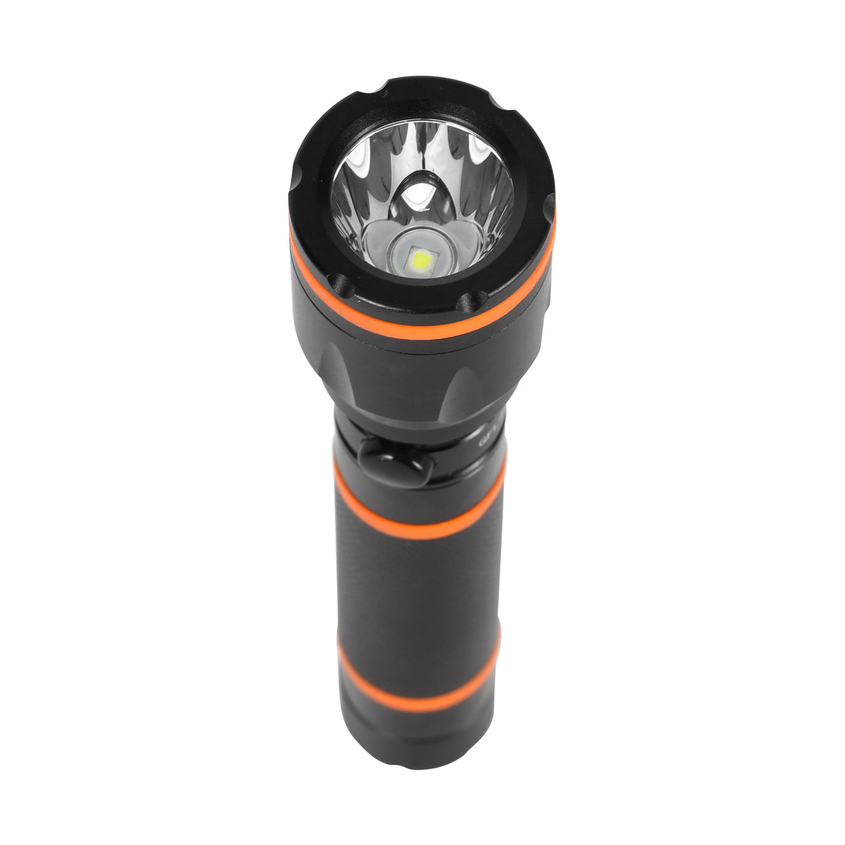 Geepas GFL4659 Waterproof Rechargeable LED Flashlight | CREE LED | 800mAh Battery | Up to 1.5 hours working | Charging status indicator | Durable and lightweight design