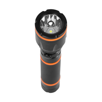 Geepas GFL4659 Waterproof Rechargeable LED Flashlight | CREE LED | 800mAh Battery | Up to 1.5 hours working | Charging status indicator | Durable and lightweight design