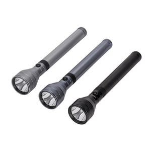 Geepas GFL4680 Rechargeable LED Flashlight | 3PCS Combo | 6000mAh Aluminium Torch|  Up to 4 Hours  Runtime | Aircraft-Grade Aluminium Body | Rechargeable Up to 1500 Times