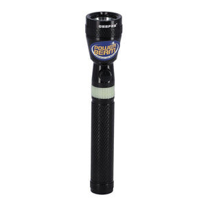 Geepas GFL51028 Rechargeable LED Flashlight | 3W CREE LED Aluminium Torch | 800-Metre Beam Distance |Aircraft-Grade Aluminium Body | Up to 1,500 Recharge Cycles