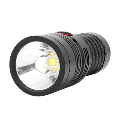 Geepas GFL51044 Waterproof LED Flashlight |  Power Bank |  3000 Lumens |  10000mAh Battery |  Powerful XHP70 LED |USB Type-C charging support | Waterproof construction