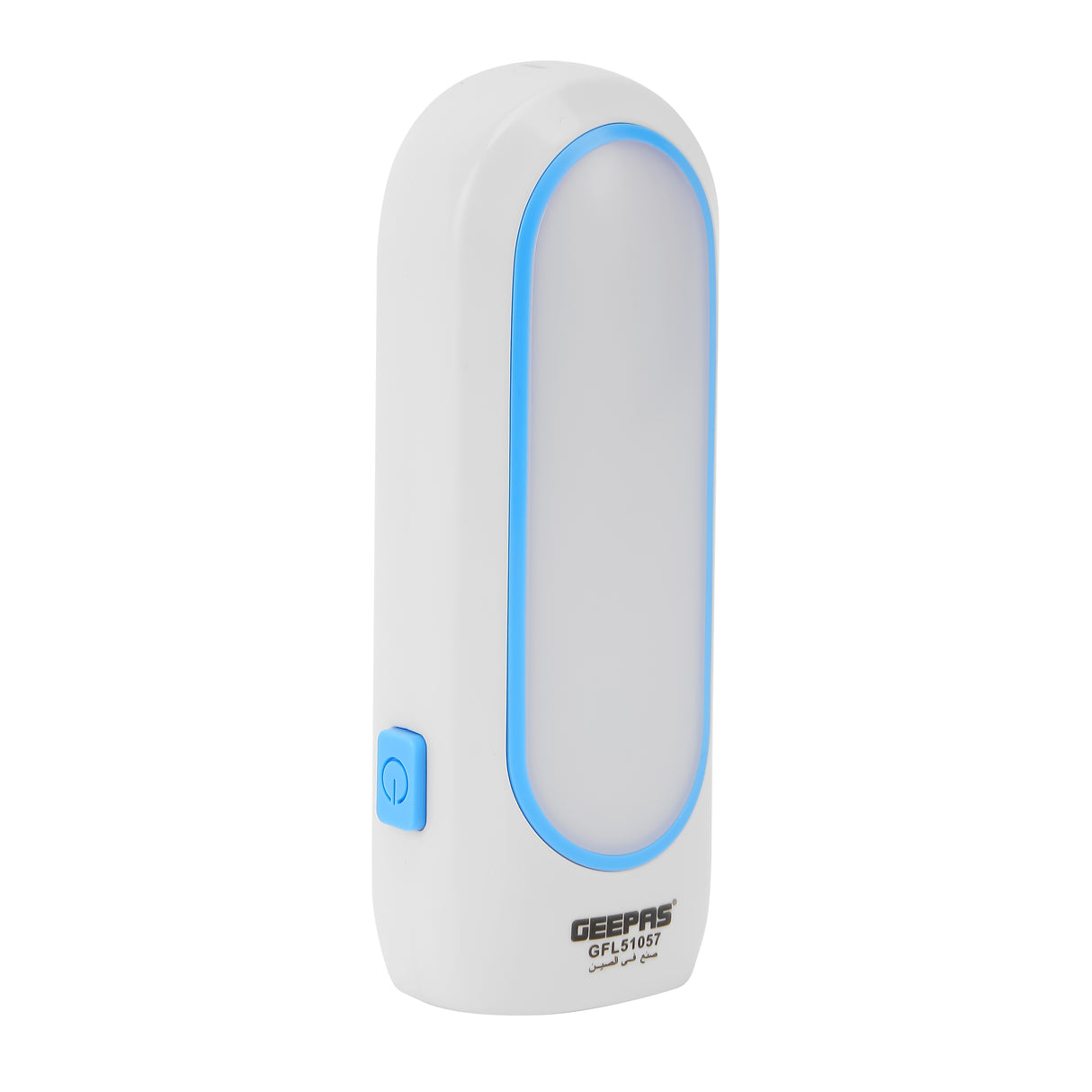 Geepas GFL51057 Rechargeable LED Flashlight | 2-in-1 Emergency Torch Design | 3.5 Hours Working| Side Light| Long-Lasting 4V Battery & Reliable Home Lighting Solution