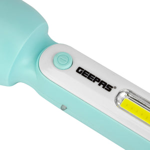Geepas GFL51060 Rechargeable LED Torch |COB Side Light |  3.7V 800mAh Lithium Battery | Energy Efficient Design & Compact Emergency Flashlight  | 3 Hours working