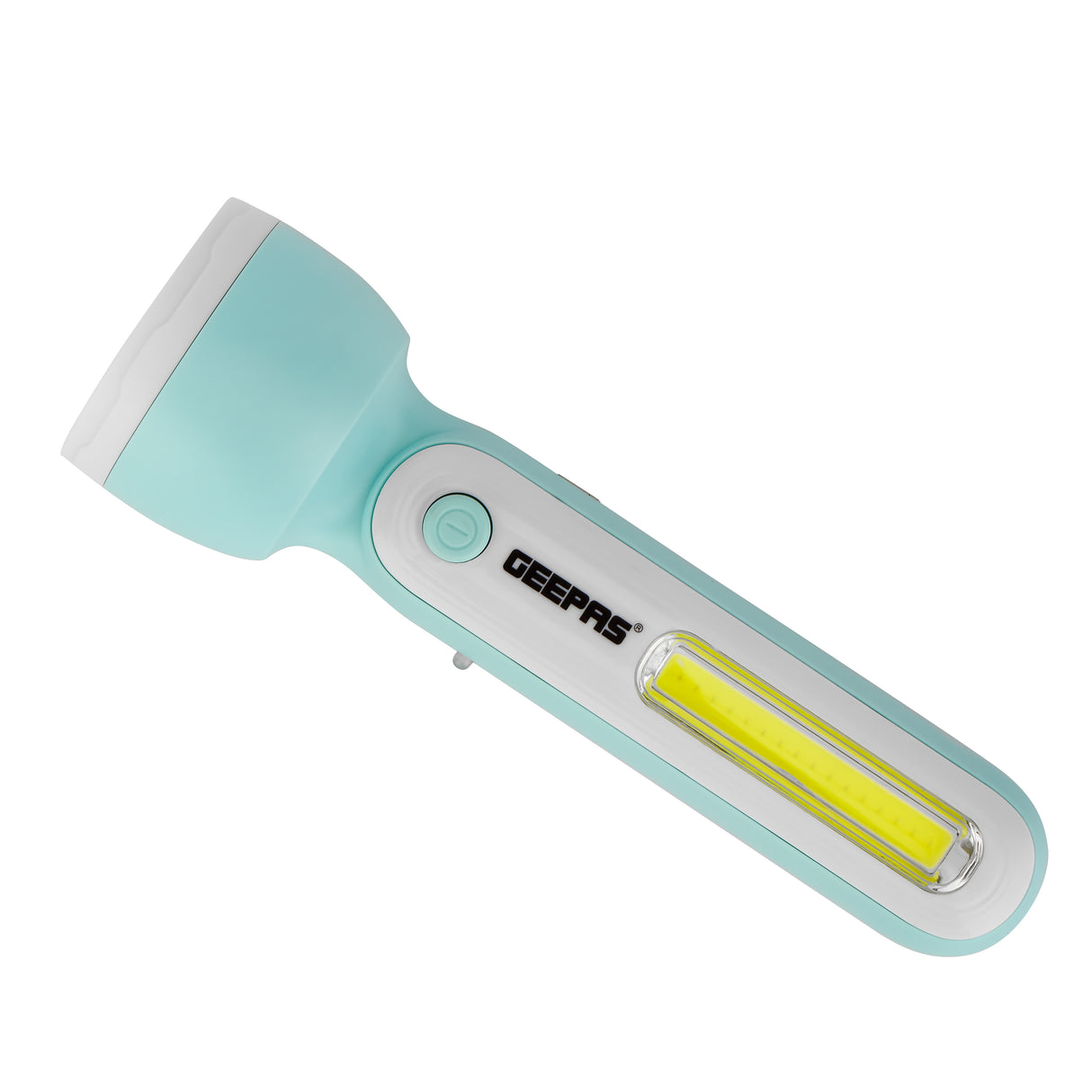 Geepas GFL51060 Rechargeable LED Torch |COB Side Light |  3.7V 800mAh Lithium Battery | Energy Efficient Design & Compact Emergency Flashlight  | 3 Hours working