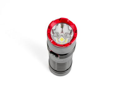 Geepas GFL51065 VIP Series Rechargeable LED Flashlight | 2500 Lumens |Type-C Charging | Long Battery Runtime |6063 Aircraft-Grade Aluminium Construction |Anti-Slip Design