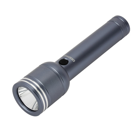 Geepas GFL51078 Waterproof LED Flashlight | 5W CREE XPG2 LED | 3000mAh Rechargeable Battery | Aircraft-grade aluminium alloy housing |Up to 4 hours working |USB charging