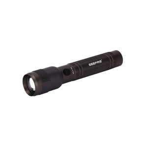 Geepas GFL51100Z 15W Zoomable Rechargeable LED Flashlight | 2000mAh Lithium Battery| 1000 Lumens Brightness & Type-C Charging | Suitable for Outdoor & Emergency Use