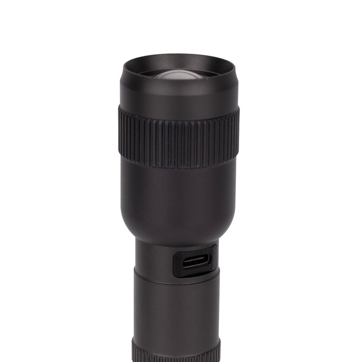 Geepas GFL51100Z 15W Zoomable Rechargeable LED Flashlight | 2000mAh Lithium Battery| 1000 Lumens Brightness & Type-C Charging | Suitable for Outdoor & Emergency Use