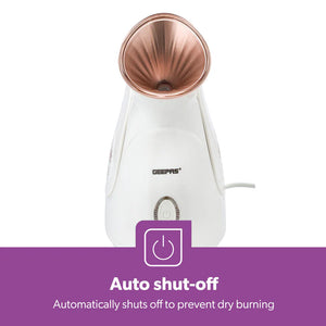 Geepas GFS63041 Facial Steamer | 280W Nano-Iconic Facial Steaming Device | 100ml Water Tank| One-Touch Operation| Rapid Mist in 50 Sec & Auto Shut-Off| 2 Years Warranty