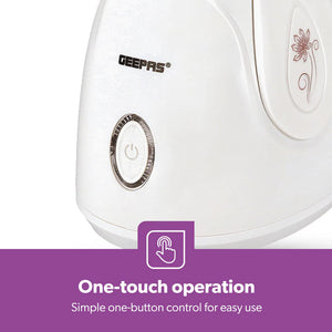 Geepas GFS63041 Facial Steamer | 280W Nano-Iconic Facial Steaming Device | 100ml Water Tank| One-Touch Operation| Rapid Mist in 50 Sec & Auto Shut-Off| 2 Years Warranty