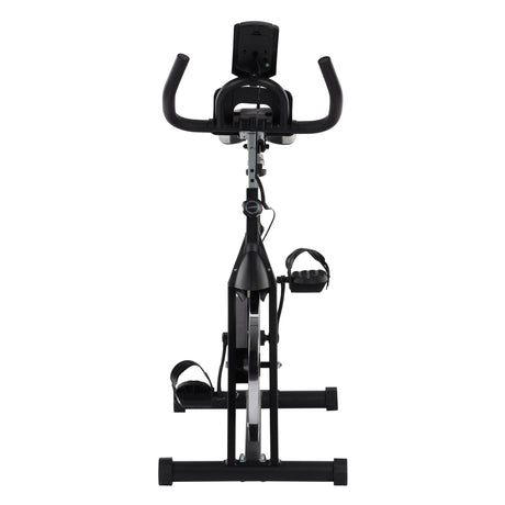 Geepas GFT90004 Spin Bike | 4kg Flywheel & Digital Display | Adjustable Resistance | Adjustable Handlebar & Seat | Digital Display | Low-Noise Operation | Lightweight