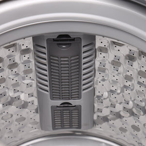 Geepas GFWM8800LCQ 8KG Fully Automatic Top Load Washing Machine | LED Display | Fuzzy Logic & 800 RPM | Powerful 420W Wash & Spin | Air Dry Function |Low Noise Operation