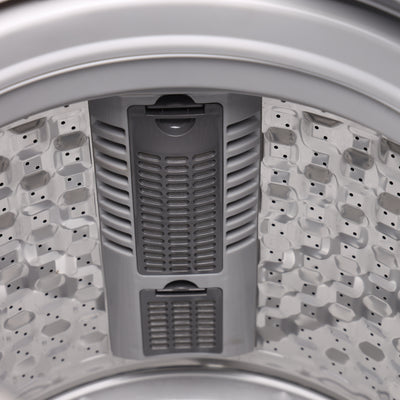 Geepas GFWM8800LCQ 8KG Fully Automatic Top Load Washing Machine | LED Display | Fuzzy Logic & 800 RPM | Powerful 420W Wash & Spin | Air Dry Function |Low Noise Operation
