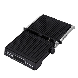 Geepas 2000 W 4-Slice Grill Maker- GGM36557/Non-Stick Plates for Easy Release /Digital Control Temperature with 9 Levels Manual Adjustable Height/Black, 2 Years Warranty