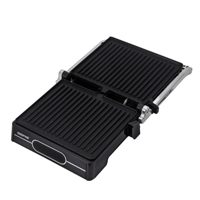 Geepas 2000 W 4-Slice Grill Maker- GGM36557/Non-Stick Plates for Easy Release /Digital Control Temperature with 9 Levels Manual Adjustable Height/Black, 2 Years Warranty