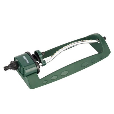 Geepas Oscillating Sprinkler GGP61221 | 120° Auto Rotation with 15 Nozzles | 4 Spray Modes, Adjustable Angle | Ideal for Lawns, Crops, Landscapes Etc | 2 Years Warranty