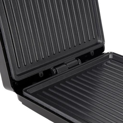Geepas 4-Slice Stainless Steel Grill Maker GGT671 | Family Size Electric Grill with Non-Stick Plates| Adjustable Temperature| Easy Cleaning| Durable |2 Years Warranty