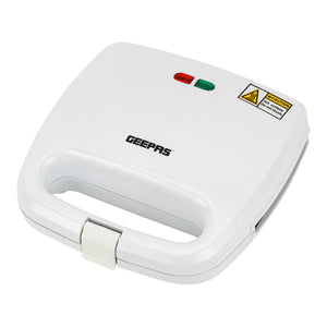 Geepas Sandwich Toaster | GGT686 | Non Stick Heating Plate | Thermostat Control with Indicator Light | Ideal for Sandwich, Omelet & More