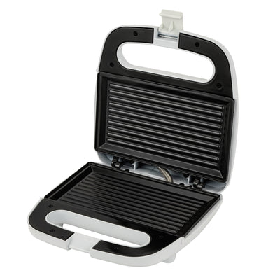 Geepas GGT686 Grill Maker | 750W Compact Electric Sandwich & Snack Maker with Non-Stick Cooking Plates| Power & Ready Indicator Lights| Easy to Clean| 2 Years Warranty