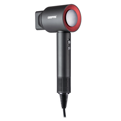 Geepas GH86065 Brushless High Speed Hair Dryer | 1800W | 110000RPM BLDC Motor | Ionic Function | 2 Speeds | Magnetic Nozzle | Detachable Filter | 2-Year Warranty