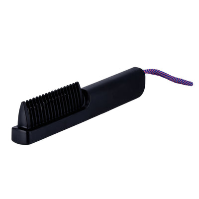 Geepas GHBS86056 Rechargeable Hair Brush | Cordless Ceramic Hair Straightening Brush | Ceramic-coated floating plates | Digital temperature control | Fast heating